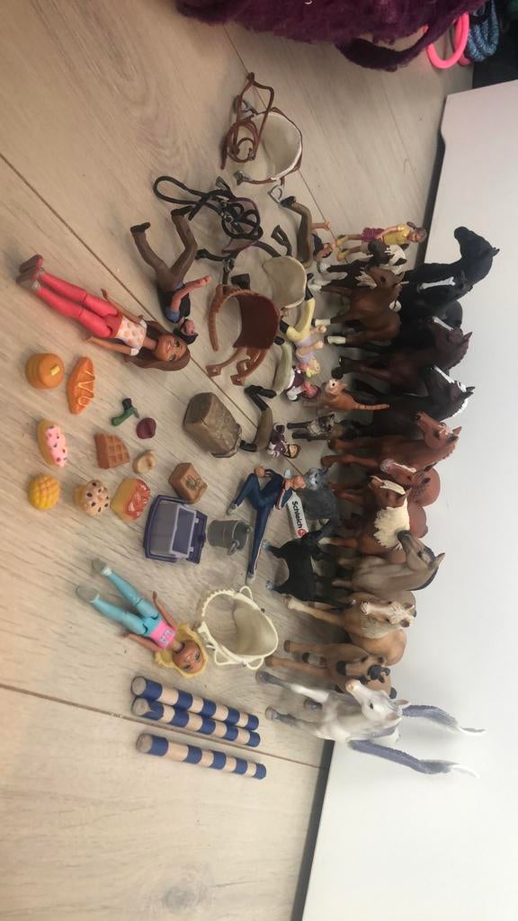 Schleich paarden en katten, Verzamelen, Speelgoed, Zo goed als nieuw, Ophalen of Verzenden