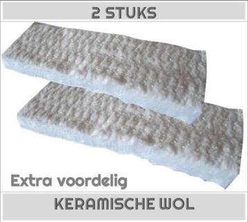 2 + 2 extra keramische wol geschikt voor bio-ethanol haarden beschikbaar voor biedingen