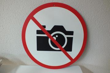 BORD  " VERBODEN  TE FOTOGRAVEREN "  beschikbaar voor biedingen