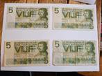 5 gulden biljet Vondel I, Postzegels en Munten, Bankbiljetten | Nederland, Ophalen of Verzenden, 5 gulden