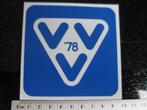 ruit sticker VVV 1978 logo embleem wapen vintage, Verzamelen, Verzenden, Zo goed als nieuw, Bedrijf of Vereniging