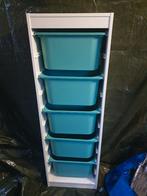 Ikea kast met opbergbakken, Ophalen, Minder dan 50 cm, Gebruikt, 5 laden of meer