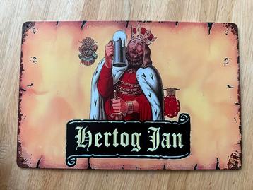 Hertog Jan Metalen Wandbord 30 bij 20 beschikbaar voor biedingen
