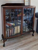 Antiek Chippendale vitrinekast Queen-Anne style, Antiek en Kunst, Ophalen