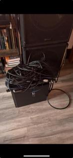 Skytec 600w boxen 2 stuks met versterker, Gebruikt, 70 watt of meer, Overige spelers, Ophalen