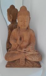 Houten Boeddha beeld uit Indonesië - 50cm, Antiek en Kunst, Kunst | Beelden en Houtsnijwerken, Ophalen