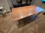 Eiken Tafel met Beuken Onderstel - 230cm, Huis en Inrichting, Ophalen