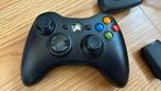 Xbox 360 Wireless Controller - Zwart, Ophalen of Verzenden, Zo goed als nieuw, Controller, Xbox Original