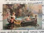Hans Zatzka - Dame en Cupido in roeiboot (MM), Ophalen of Verzenden, Voor 1920, Ongelopen, Overige thema's