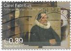NL € 0,39 zegel Schilderijen van Carel Fabritius 2004, Postzegels en Munten, Postzegels | Nederland, Verzenden, Na 1940, Gestempeld