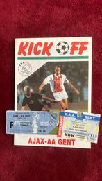 AJAX - AA GENT programma + en uitticket 91/92, Ophalen of Verzenden, Zo goed als nieuw, Ajax, Boek of Tijdschrift