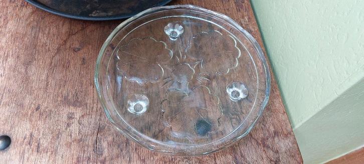 Kristallen taartschotel, Antiek en Kunst, Antiek | Glas en Kristal, Ophalen of Verzenden