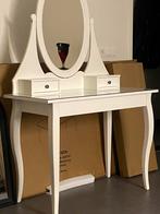 Toilettafel met spiegel, wit, 100x50 cm, Ophalen, 100 tot 150 cm, 50 tot 100 cm, Zo goed als nieuw