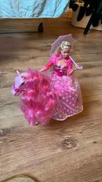 Barbi met roze paard, Ophalen of Verzenden, Zo goed als nieuw, Barbie