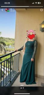 Elegante Avondjurk - Groen, Kleding | Dames, Gelegenheidskleding, Maat 38/40 (M), Galajurk, Ophalen of Verzenden, Zo goed als nieuw