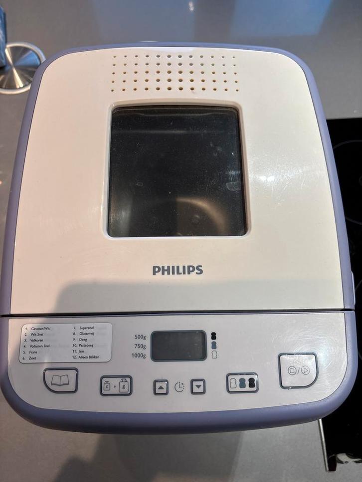 Philips Broodbakmachine - Heerlijk Vers Brood!, Witgoed en Apparatuur, Broodbakmachines, Gebruikt, Met timer, 800 tot 1200 gram deeg