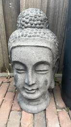 Budha hoofd steen, Tuin en Terras, Tuinbeelden, Ophalen, Zo goed als nieuw, Steen