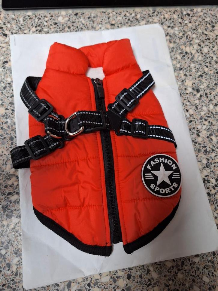 Hondenjas Maat S ruglengte ritssluiting 21 cm, Dieren en Toebehoren, Hondenkleding, Zo goed als nieuw, Hondenjas, Ophalen of Verzenden