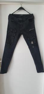 UNIPLAY Cargo Jeans W36 L34 - Zwart, Ophalen of Verzenden, Zo goed als nieuw, Maat 56/58 (XL), Zwart