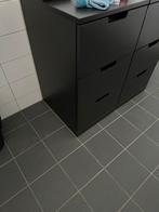 IKEA Nordli Kast - Zwart - Vandaag ophalen!, Huis en Inrichting, Badkamer | Badkamermeubels, Ophalen, (Half)hoge kast, 100 tot 150 cm