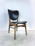 2 eettafelstoelen Deense stijl houten frame skai 60s 70s, Gebruikt, -, Zwart, -