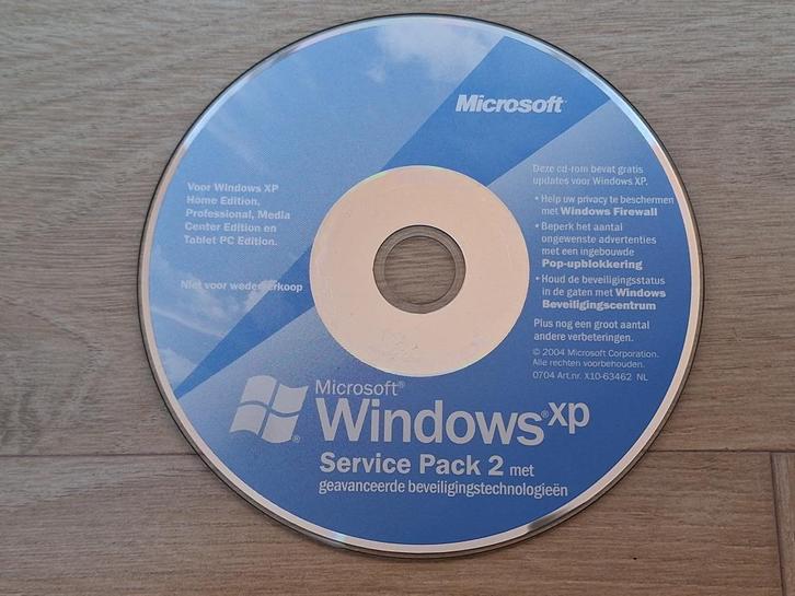 Windows XP Service Pack 2 Nederlands Origineel, Computers en Software, Besturingssoftware, Gebruikt, Windows, Ophalen of Verzenden
