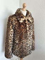 King Louie maat 36 Fluffy faux-fur panter jas 2635, Bruin, Ophalen of Verzenden, Zo goed als nieuw, King Louie
