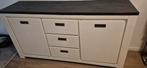 Witte kast met zwart blad, Huis en Inrichting, Ophalen, Zo goed als nieuw, 25 tot 50 cm