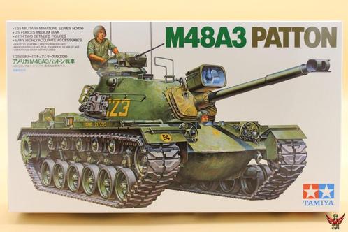 ROWASP | Tamiya 1/35 M48A3 Patton, Hobby en Vrije tijd, Modelbouw | Auto's en Voertuigen, Nieuw, Tank, 1:32 tot 1:50, Tamiya, Ophalen of Verzenden
