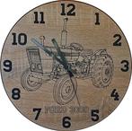 Themaklok met een Ford 3000 tractor als thema, Ophalen of Verzenden, Nieuw, Wandklok