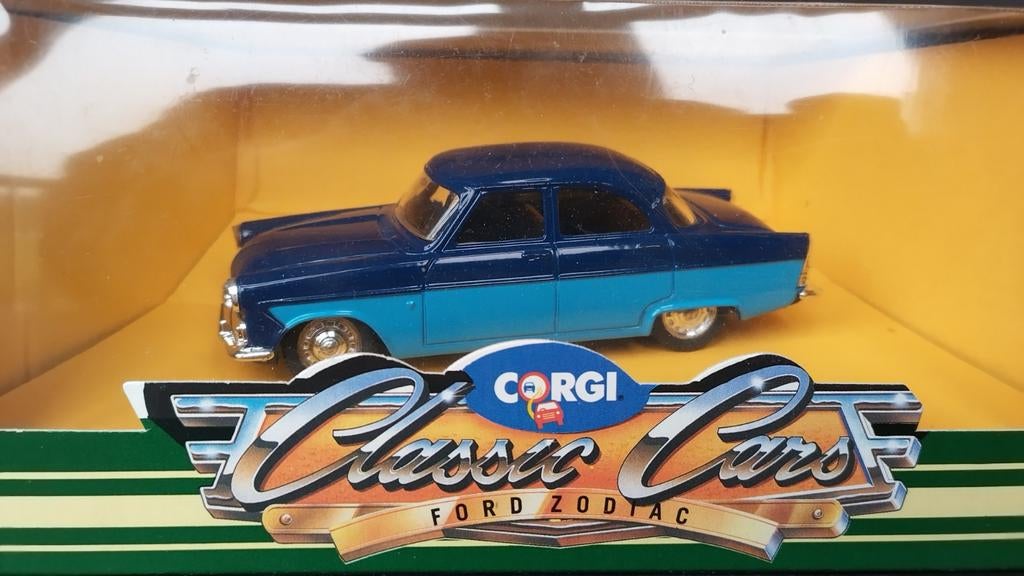 Ford Zodiac 1956 1:43 Corgi Classics Pol, Auto, Nieuw, Le19 1rl Leicester uk, Info@corgi.co.uk