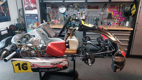 pdb falcon , rollend kz chassis, Sport en Fitness, Karting, Gebruikt, Kart, Ophalen of Verzenden