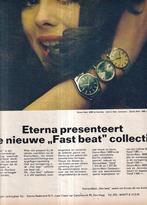 Retro reclame 1967 Eterna Fast Beat horloge Matic 3000 Seven, Overige typen, Ophalen of Verzenden