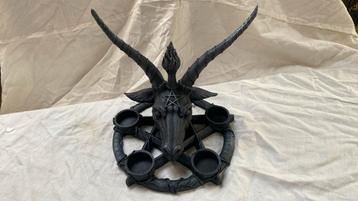Nemesis Now. Baphomet, Occult, Kaarsenstandaard ] beschikbaar voor biedingen