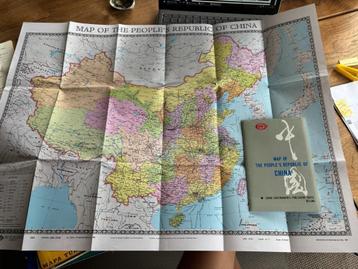 Gedetailleerde kaart van China – 1989 (gedrukt 1998) beschikbaar voor biedingen