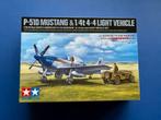 Tamiya	25205	P-51D Mustang & 1/4 ton jeep.	1/48, Ophalen of Verzenden, Nieuw, Groter dan 1:72, Overige merken