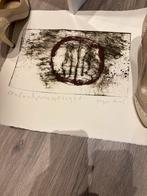 Anton heyboer zwart crème 40 bij 35, Antiek en Kunst, Kunst | Litho's en Zeefdrukken, Ophalen of Verzenden