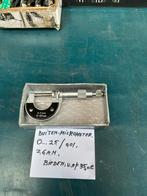 Buiten Micrometer 0-25mm - Zo Goed Als Nieuw, Doe-het-zelf en Verbouw, Meetapparatuur, Ophalen of Verzenden, Zo goed als nieuw