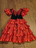 Kinder spaans jurkje, Kinderen en Baby's, Carnavalskleding en Verkleedspullen, Ophalen of Verzenden, Gebruikt, 146 t/m 152, Meisje