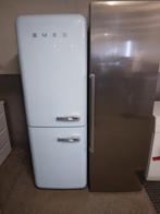 Smeg  koelkast  fab32azs4, Gebruikt, 200 liter of meer, 60 cm of meer, Met vriesvak