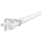 Ikea Gordijnroede, wit, 210-385cm - RÄCKA / HUGAD combinatie, Huis en Inrichting, Ophalen, Zo goed als nieuw, 200 cm of meer