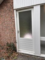 Buitendeur hardhout- gebruikt maar goed. Deurmaat 880x2115., Gebruikt, 80 tot 100 cm, Ophalen of Verzenden, 200 tot 215 cm