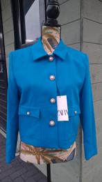 Blauwe blazer jasje met sierknopen XL Zara, Verzenden, Nieuw, Maat 46/48 (XL) of groter, Blauw