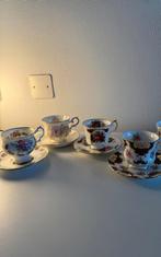 Engelse kop en schotels, Bone China, Ophalen of Verzenden, Zo goed als nieuw, Porselein, Kop en/of schotel