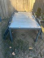Hartman tuintafel, Tuin en Terras, Ophalen, Gebruikt, Aluminium, Verstelbaar