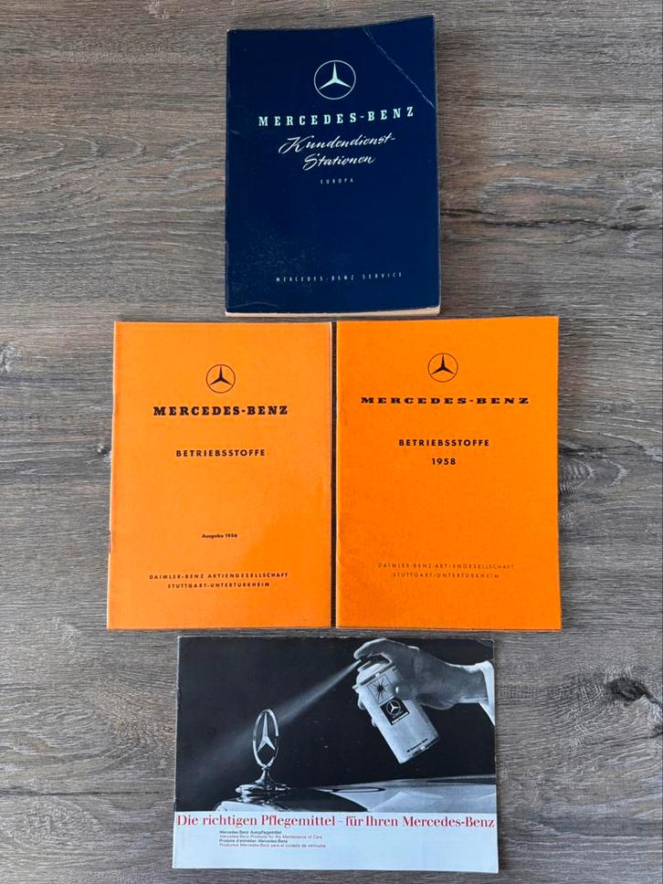 Originele Mercedes-Benz boekjes 1956-1959, Boeken, Auto's | Boeken, Zo goed als nieuw, Mercedes, Ophalen of Verzenden