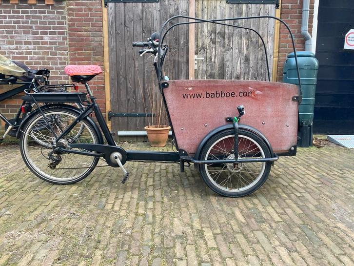 Babboe Big Elektrische Bakfiets, Fietsen en Brommers, Fietsen | Bakfietsen, Gebruikt, Overige merken, 4 kinderen of meer, Elektrisch
