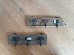 Railway wood kapstok 2 stuks nu samen €10,- stoer landelijk, Wandkapstok, Nieuw, Ophalen of Verzenden, Minder dan 100 cm