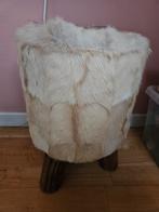 Geitenhuid Krukje - Nachtkastje, Zitje, Plantenkruk, Huis en Inrichting, Stoelen, Ophalen