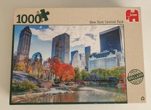 Puzzle New York Central Park (1000 stukjes), Hobby en Vrije tijd, Denksport en Puzzels, Gebruikt, Legpuzzel, 500 t/m 1500 stukjes